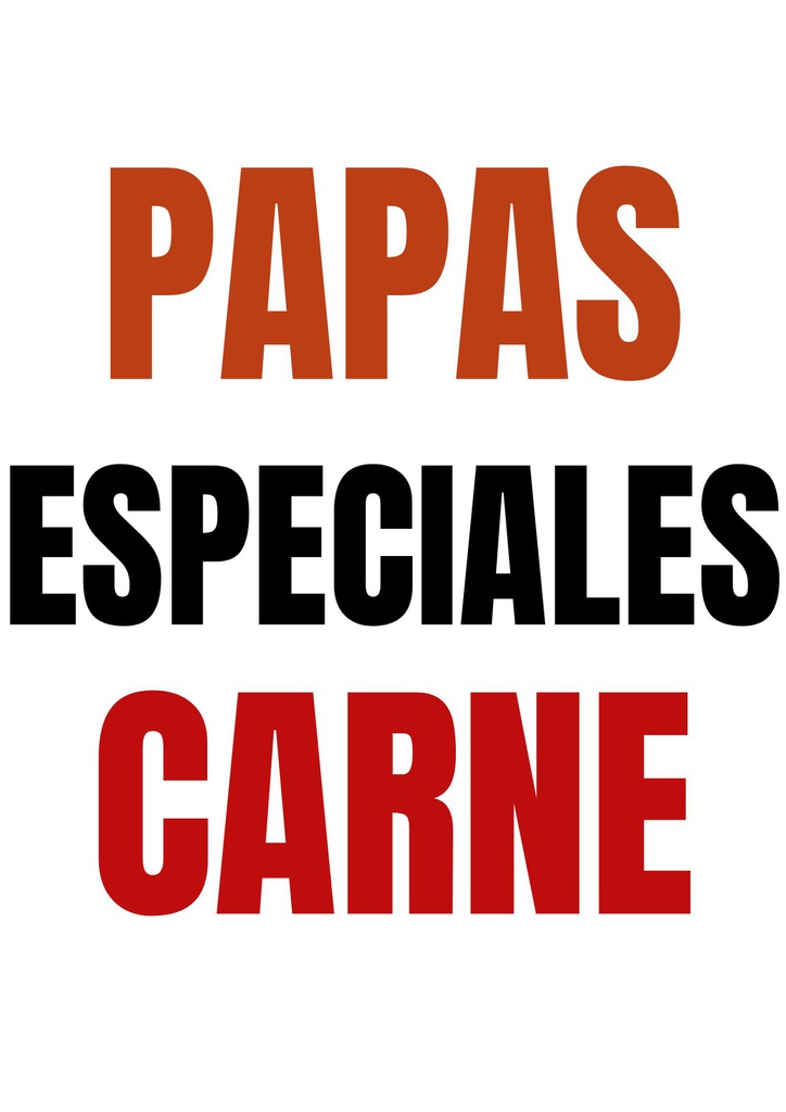 PAPAS*ESPECIALES*CARNE
